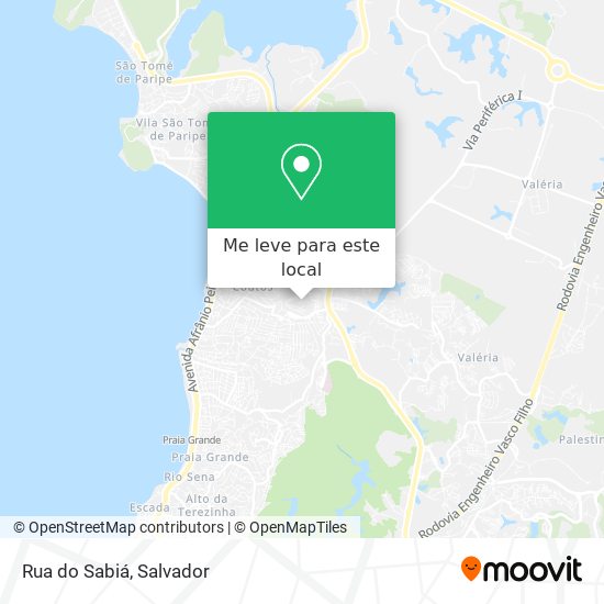Rua do Sabiá mapa
