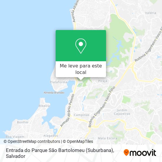 Entrada do Parque São Bartolomeu (Suburbana) mapa