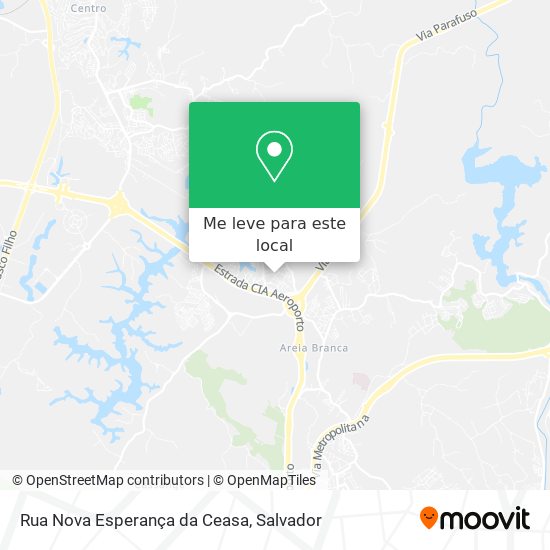 Rua Nova Esperança da Ceasa mapa