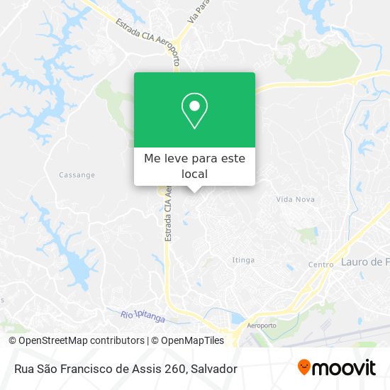 Rua São Francisco de Assis 260 mapa