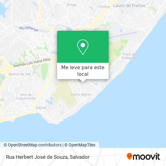Rua Herbert José de Souza mapa