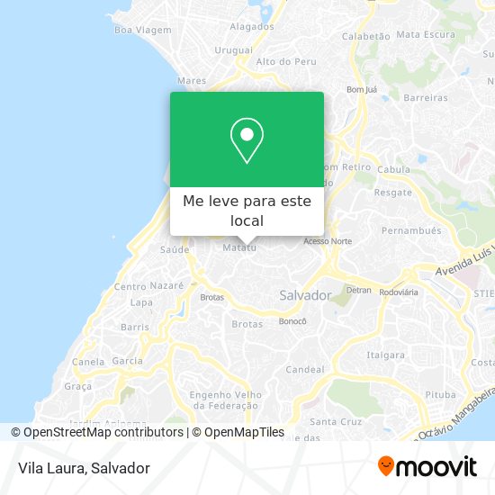 Vila Laura mapa