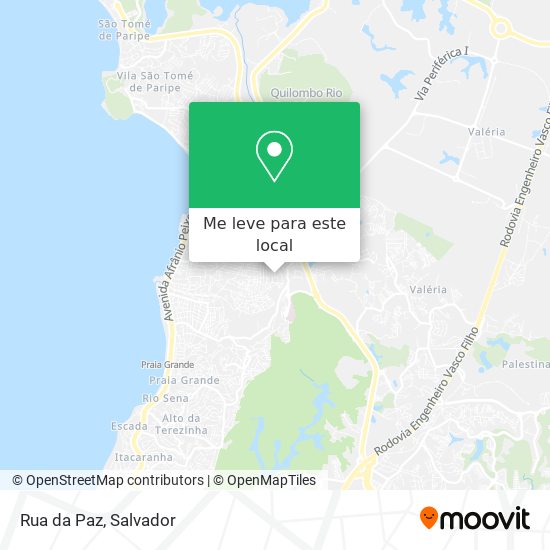 Rua da Paz mapa
