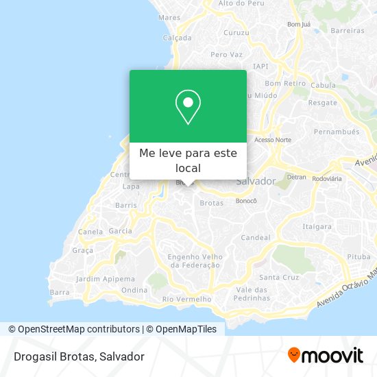 Drogasil Brotas mapa