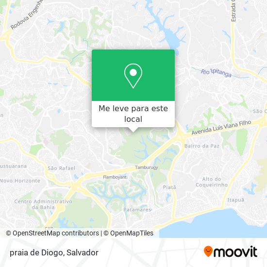 praia de Diogo mapa