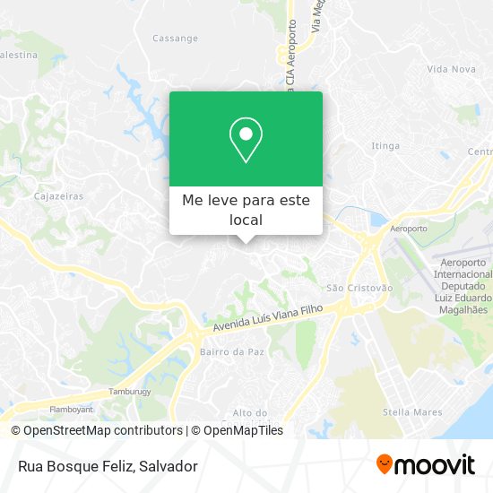 Rua Bosque Feliz mapa