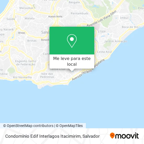 Condomínio Edif Interlagos Itacimirim mapa