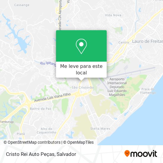 How to get to Cristo Rei Auto Peças in São Cristóvão by Bus or Metro?