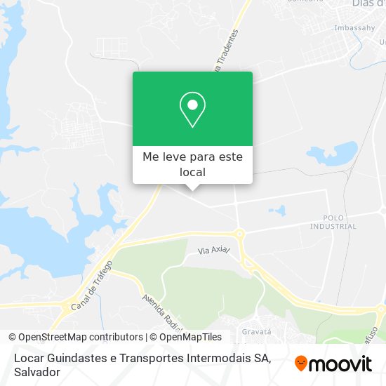 Locar Guindastes e Transportes Intermodais SA mapa