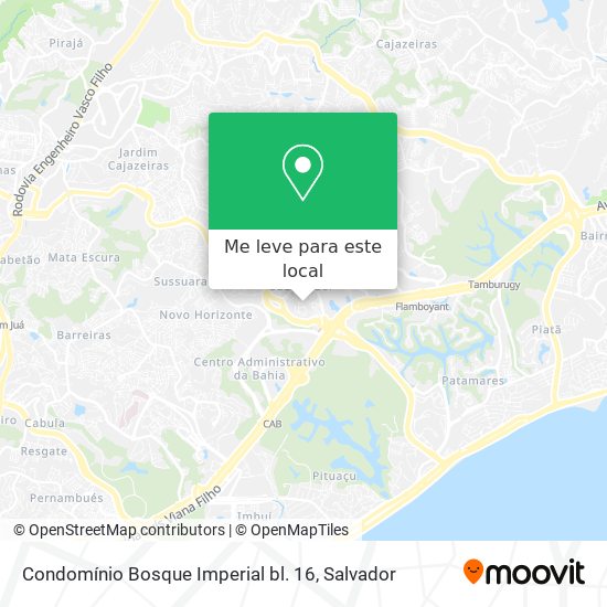 Condomínio Bosque Imperial bl. 16 mapa