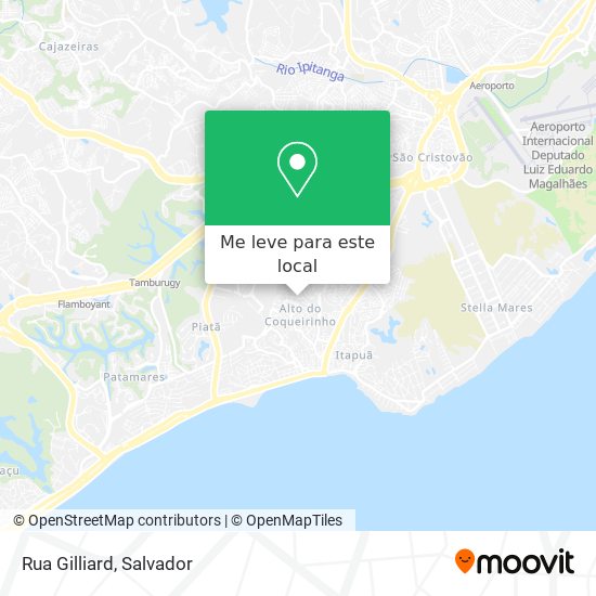 Rua Gilliard mapa