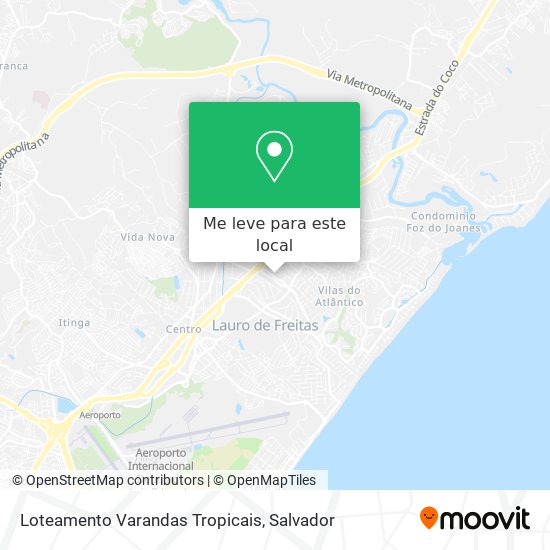 Loteamento Varandas Tropicais mapa