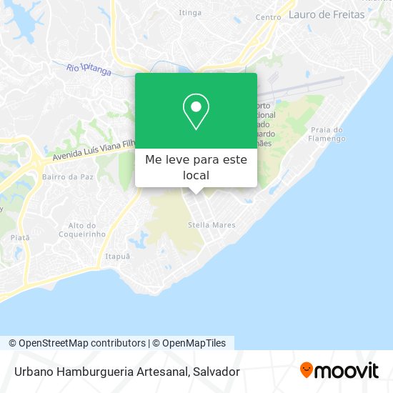 Urbano Hamburgueria Artesanal mapa