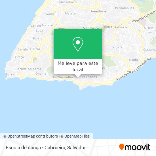 Escola de dança - Cabrueira mapa