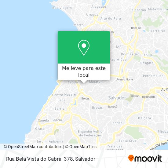 Rua Bela Vista do Cabral 378 mapa