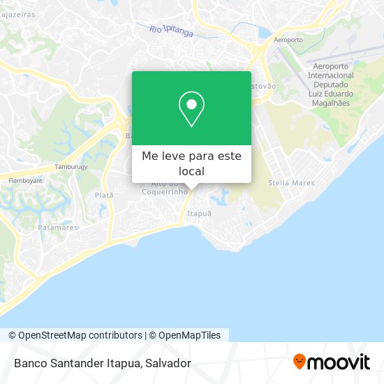 Banco Santander Itapua mapa