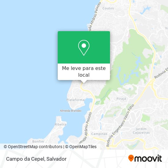 Campo da Cepel mapa