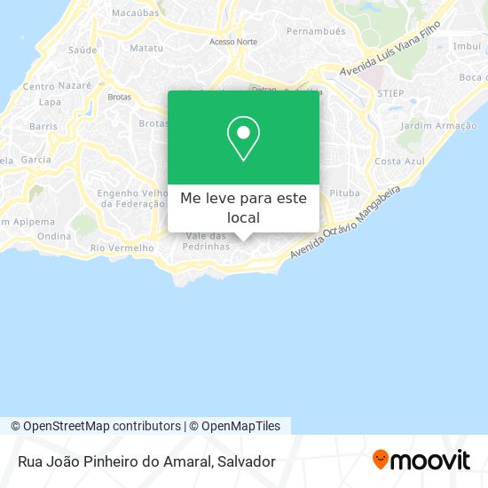 Rua João Pinheiro do Amaral mapa