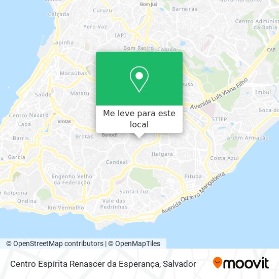 Centro Espírita Renascer da Esperança mapa