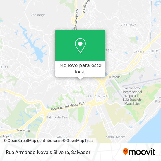 Rua Armando Novais Silveira mapa