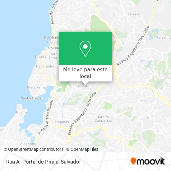 Rua A- Portal de Pirajá mapa