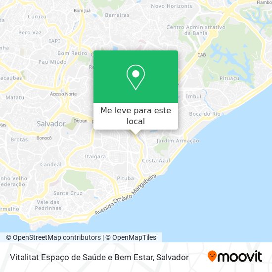 Vitalitat Espaço de Saúde e Bem Estar mapa