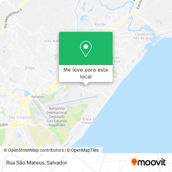 Rua São Mateus mapa