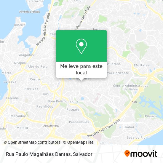 Rua Paulo Magalhães Dantas mapa