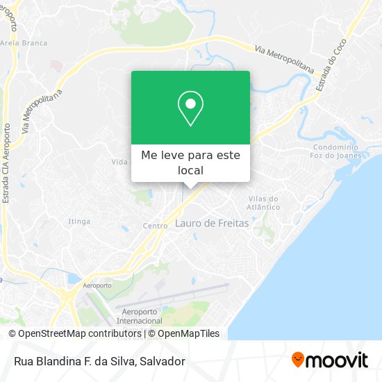 Rua Blandina F. da Silva mapa