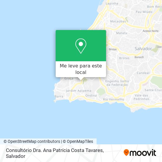 Consultório Dra. Ana Patrícia Costa Tavares mapa