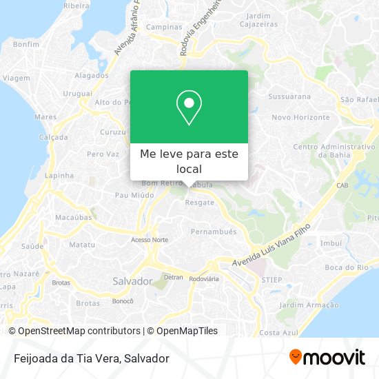 Feijoada da Tia Vera mapa