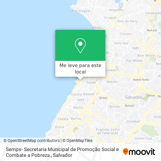 Semps- Secretaria Municipal de Promoção Social e Combate a Pobreza. mapa