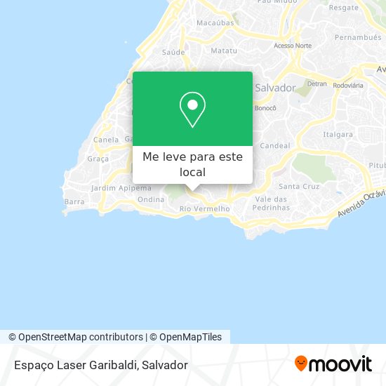 Espaço Laser Garibaldi mapa