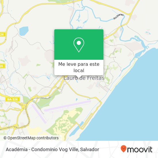 Acadêmia - Condomínio Vog Ville mapa