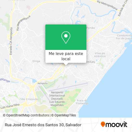 Rua José Ernesto dos Santos 30 mapa