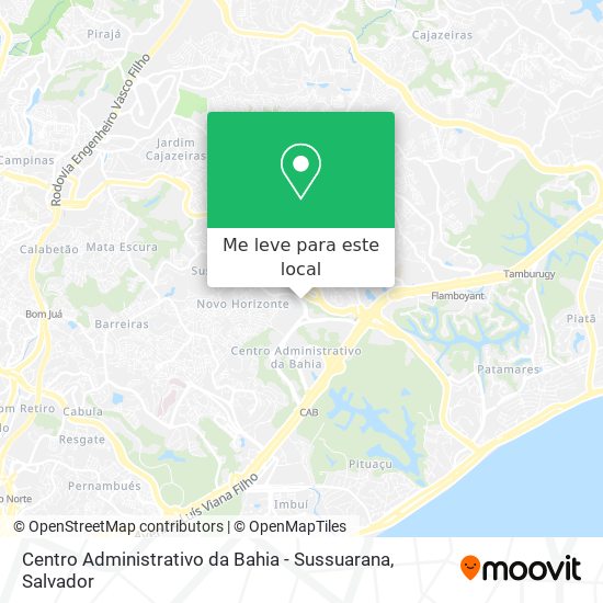 Centro Administrativo da Bahia - Sussuarana mapa