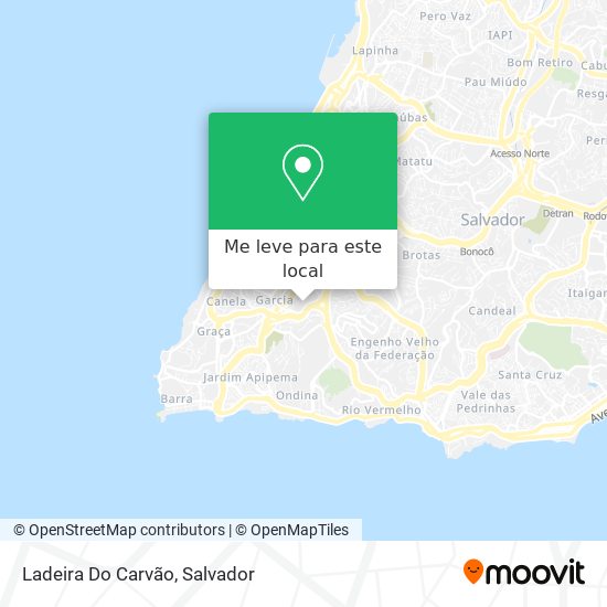 Ladeira Do Carvão mapa