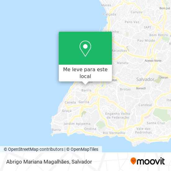 Abrigo Mariana Magalhães mapa