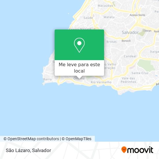 São Lázaro mapa