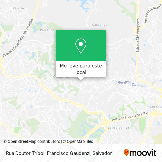 Rua Doutor Trípoli Francisco Gaudenzi mapa