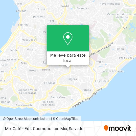 Mix Café - Edf. Cosmopolitan Mix mapa
