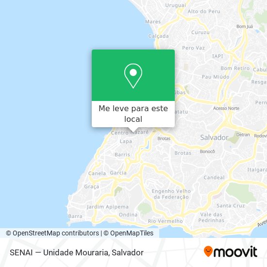 SENAI — Unidade Mouraria mapa