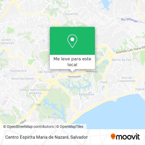 Centro Espirita Maria de Nazaré mapa