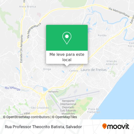 Rua Professor Theocrito Batista mapa