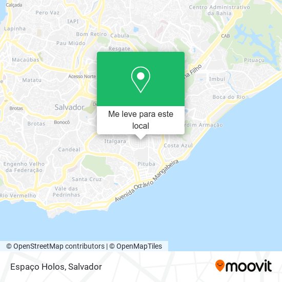 Espaço Holos mapa