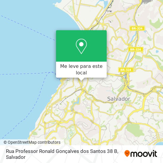 Rua Professor Ronald Gonçalves dos Santos 38 B mapa
