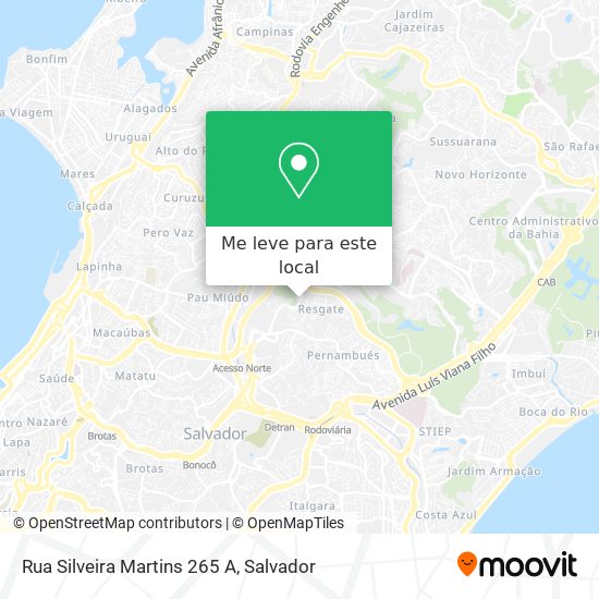 Rua Silveira Martins 265 A mapa