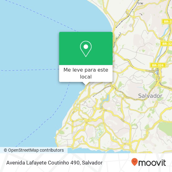 Avenida Lafayete Coutinho 490 mapa