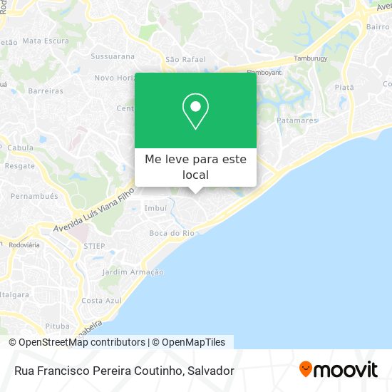 Rua Francisco Pereira Coutinho mapa