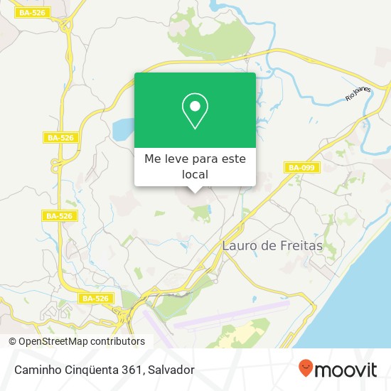 Caminho Cinqüenta 361 mapa